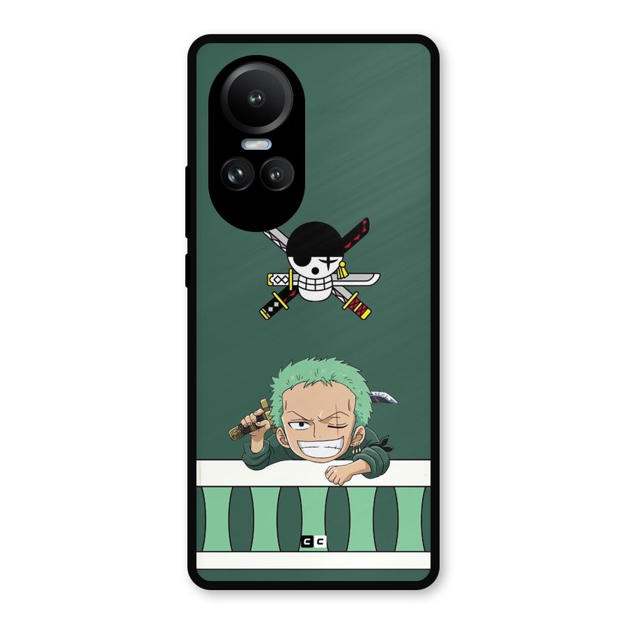 Pirate Hunter Zoro Metal Back Case for Oppo Reno10