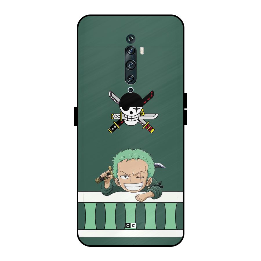 Pirate Hunter Zoro Metal Back Case for Oppo Reno2 Z