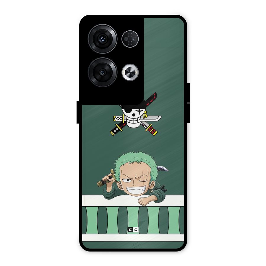 Pirate Hunter Zoro Metal Back Case for Oppo Reno8 Pro 5G