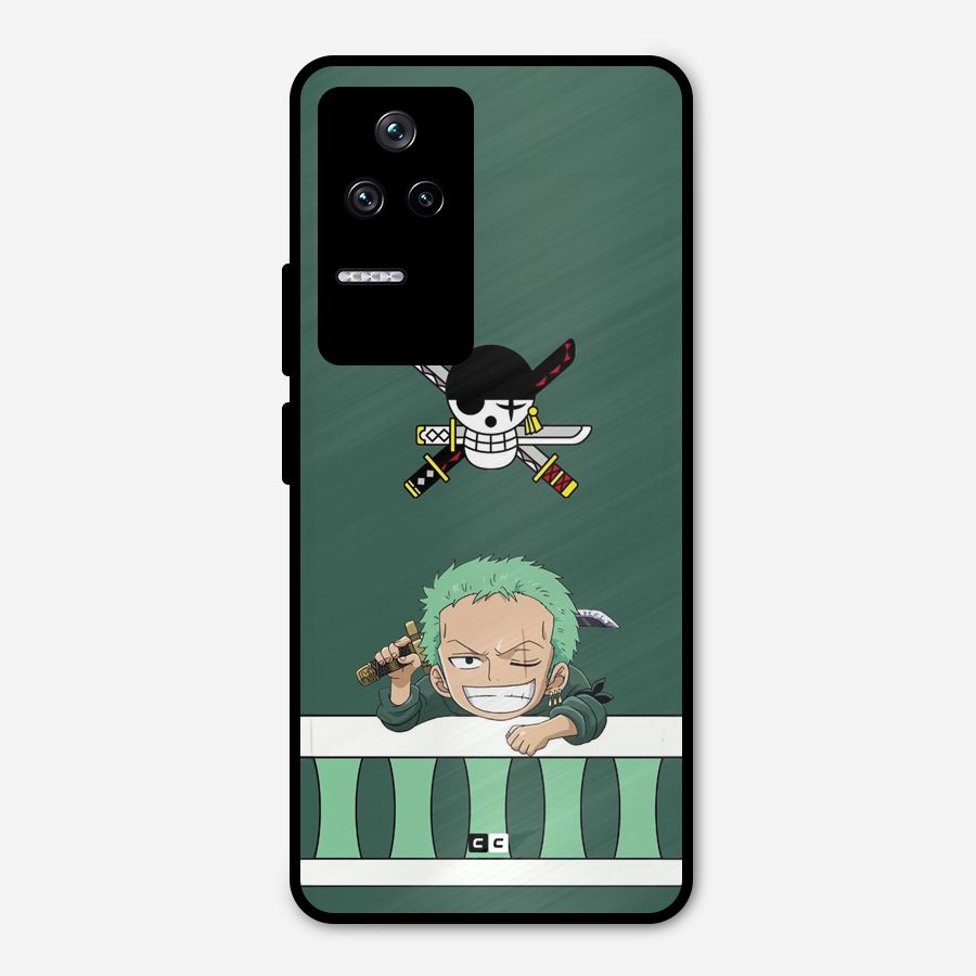 Pirate Hunter Zoro Metal Back Case for Poco F4 5G