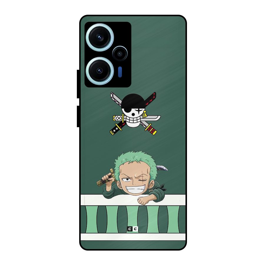 Pirate Hunter Zoro Metal Back Case for Poco F5