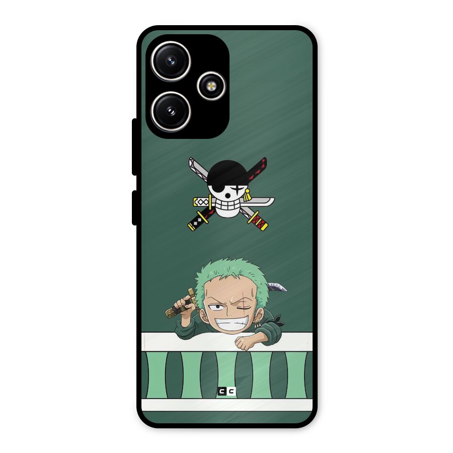 Pirate Hunter Zoro Metal Back Case for Poco M6 Pro