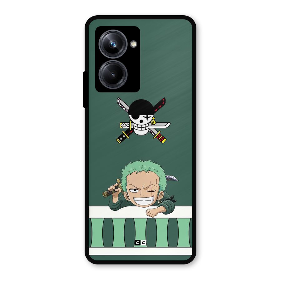Pirate Hunter Zoro Metal Back Case for Realme 10 Pro