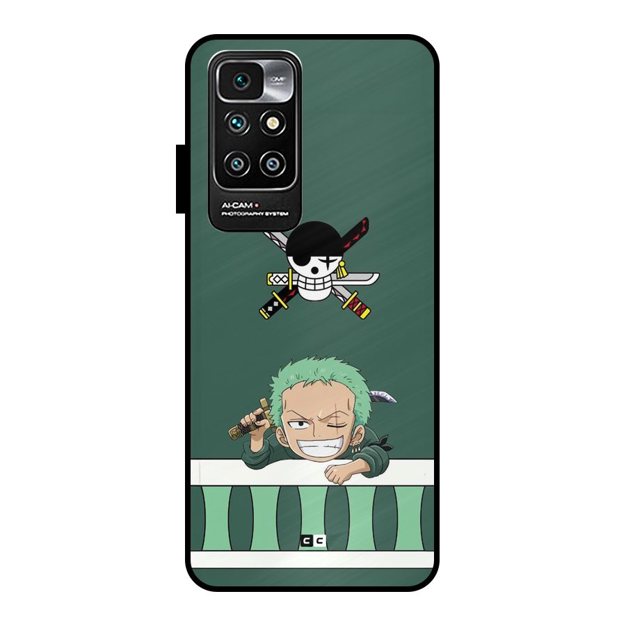 Pirate Hunter Zoro Metal Back Case for Redmi 10 Prime