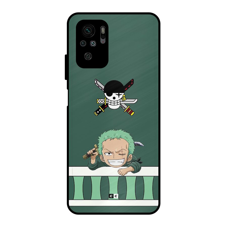 Pirate Hunter Zoro Metal Back Case for Redmi Note 10S