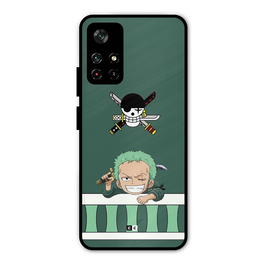 Pirate Hunter Zoro Metal Back Case for Redmi Note 11T 5G
