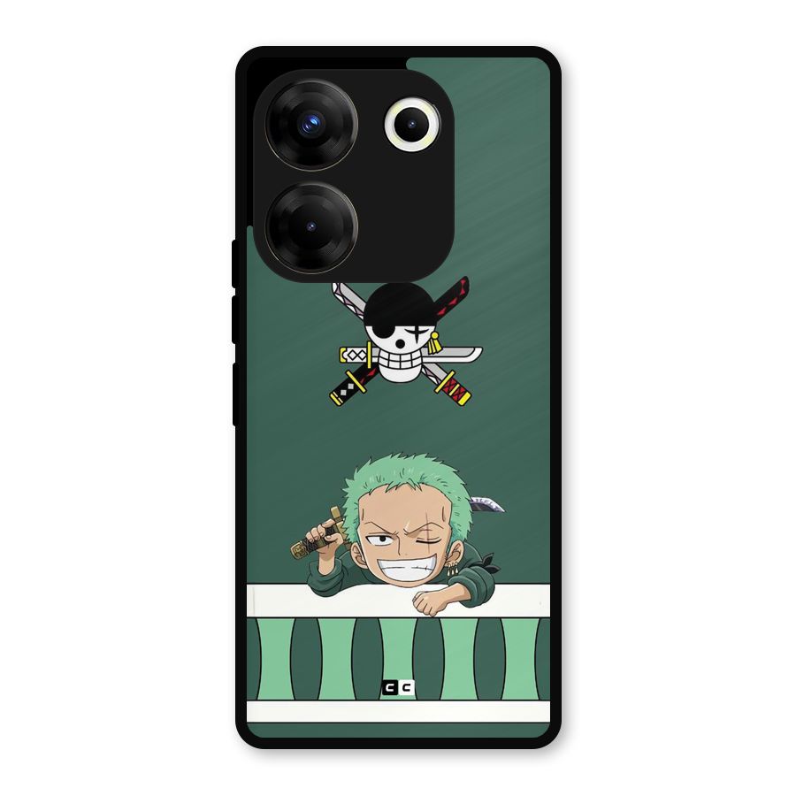 Pirate Hunter Zoro Metal Back Case for Tecno Camon 20