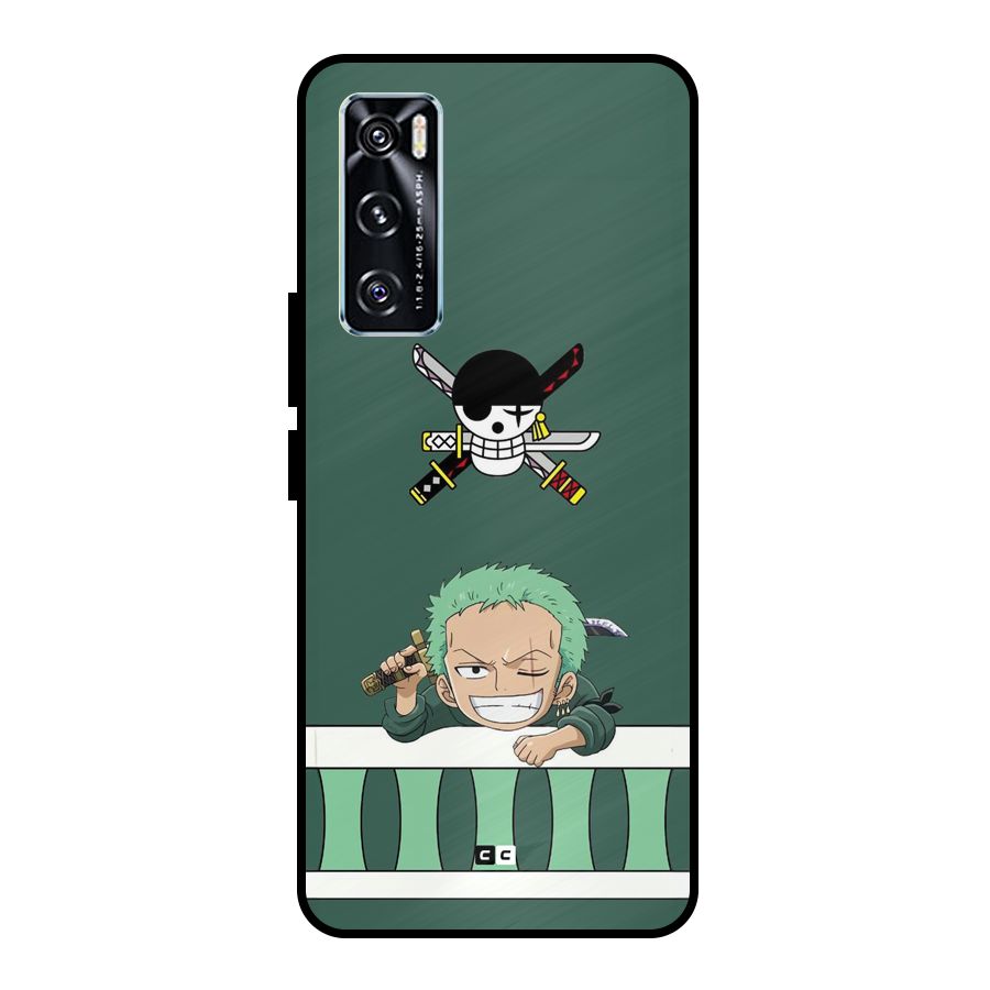 Pirate Hunter Zoro Metal Back Case for Vivo V20 SE