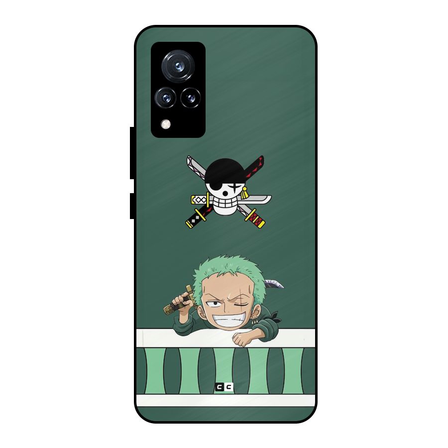 Pirate Hunter Zoro Metal Back Case for Vivo V21 5G