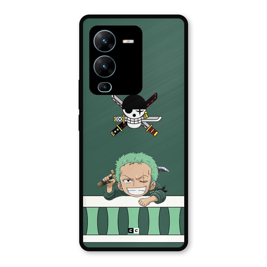 Pirate Hunter Zoro Metal Back Case for Vivo V25 Pro