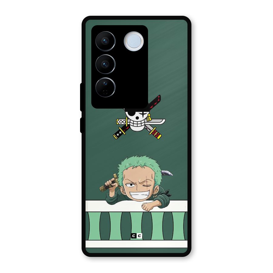 Pirate Hunter Zoro Metal Back Case for Vivo V27 Pro