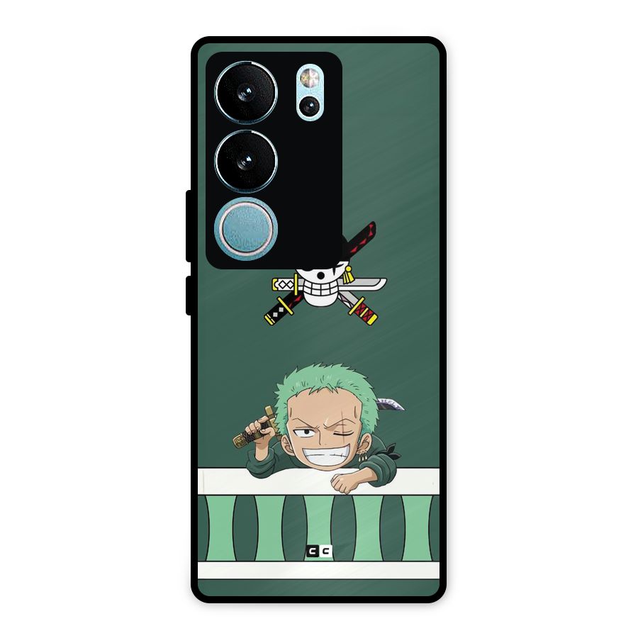 Pirate Hunter Zoro Metal Back Case for Vivo V29 Pro