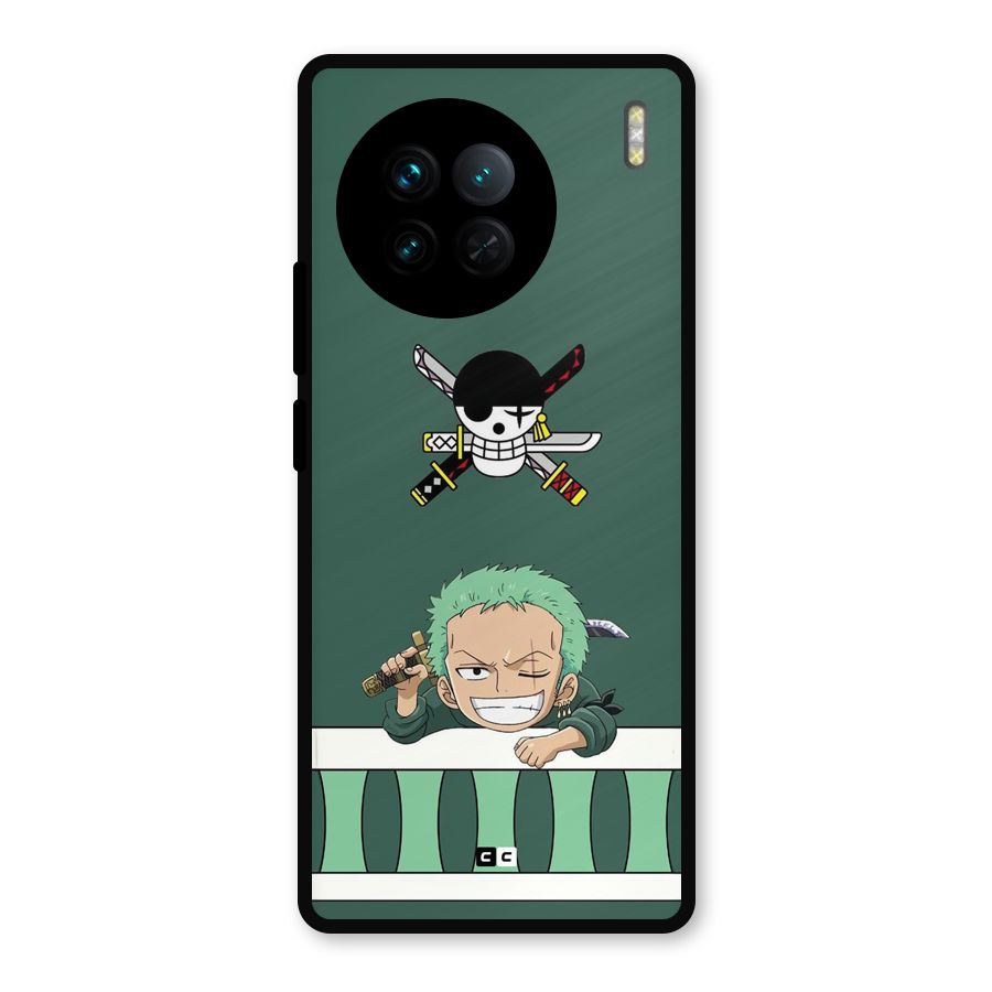 Pirate Hunter Zoro Metal Back Case for Vivo X90