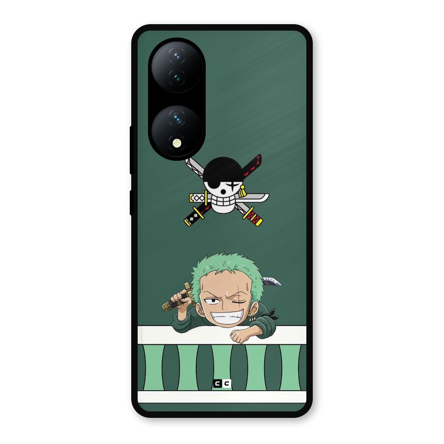 Pirate Hunter Zoro Metal Back Case for Vivo Y100a