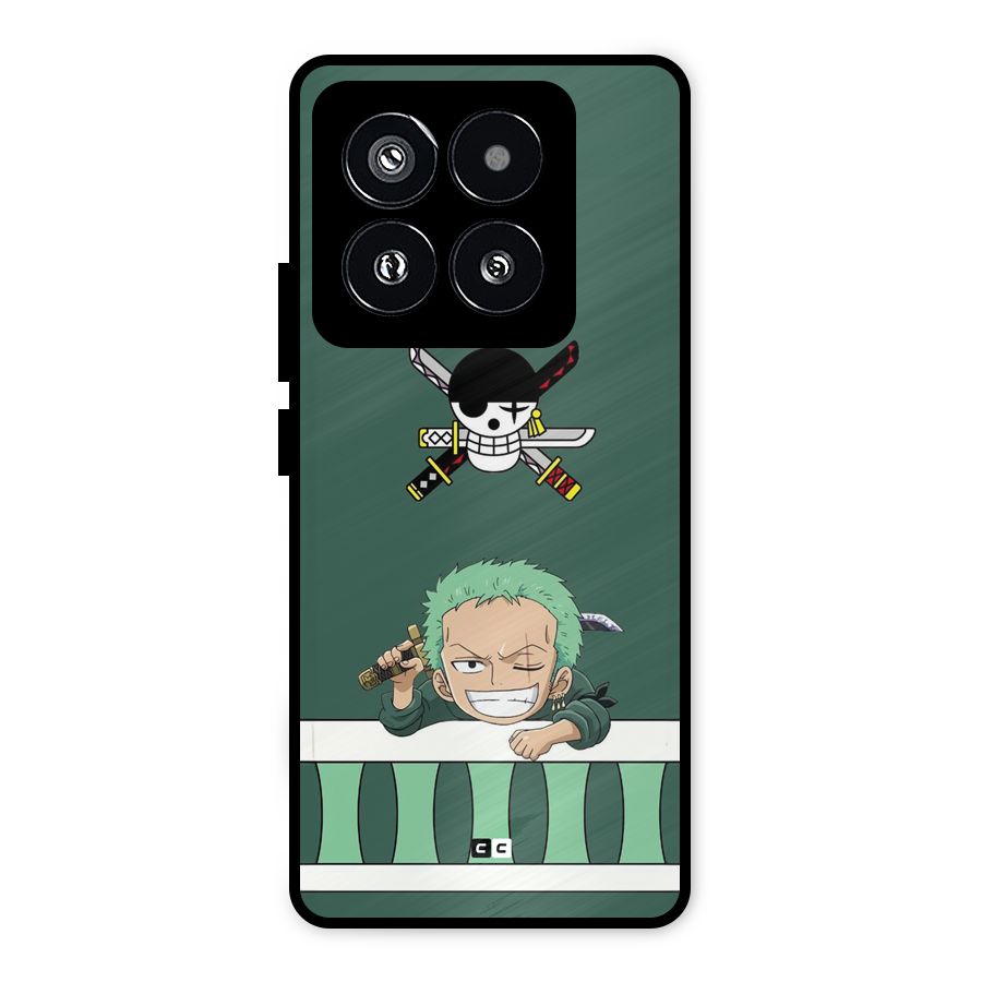 Pirate Hunter Zoro Metal Back Case for Xiaomi 14 Pro