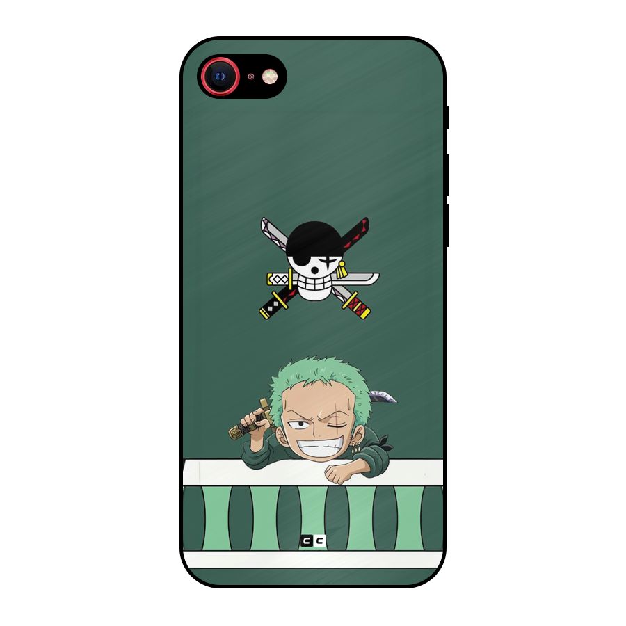 Pirate Hunter Zoro Metal Back Case for iPhone SE 2020