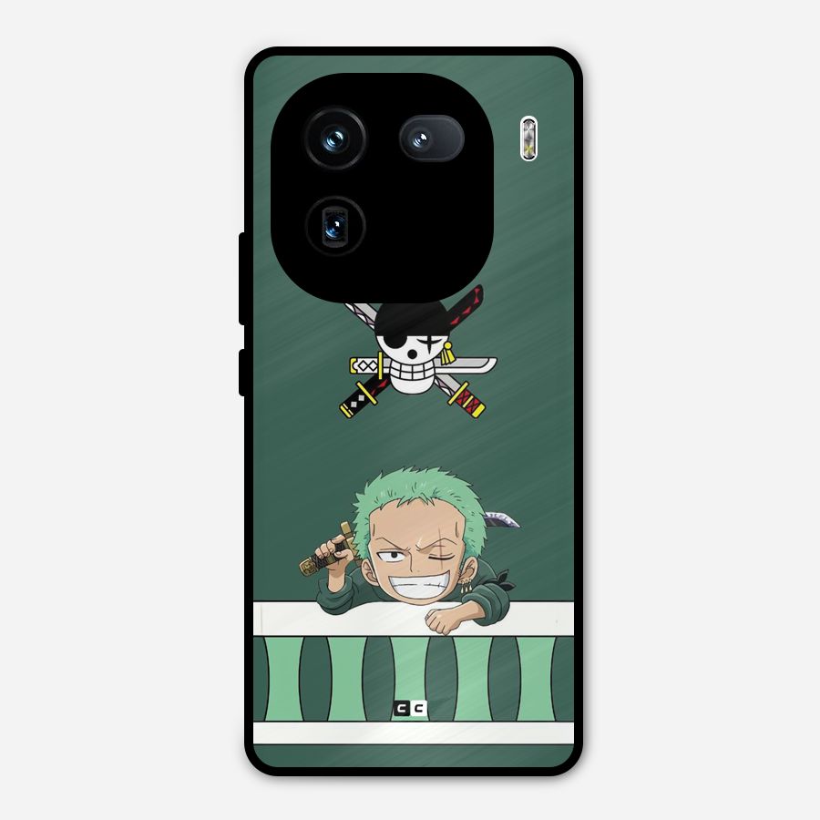 Pirate Hunter Zoro Metal Back Case for iQOO 12
