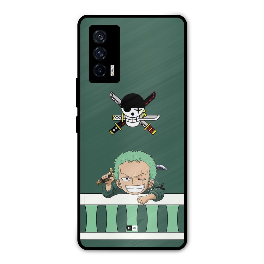 Pirate Hunter Zoro Metal Back Case for iQOO 7 5G