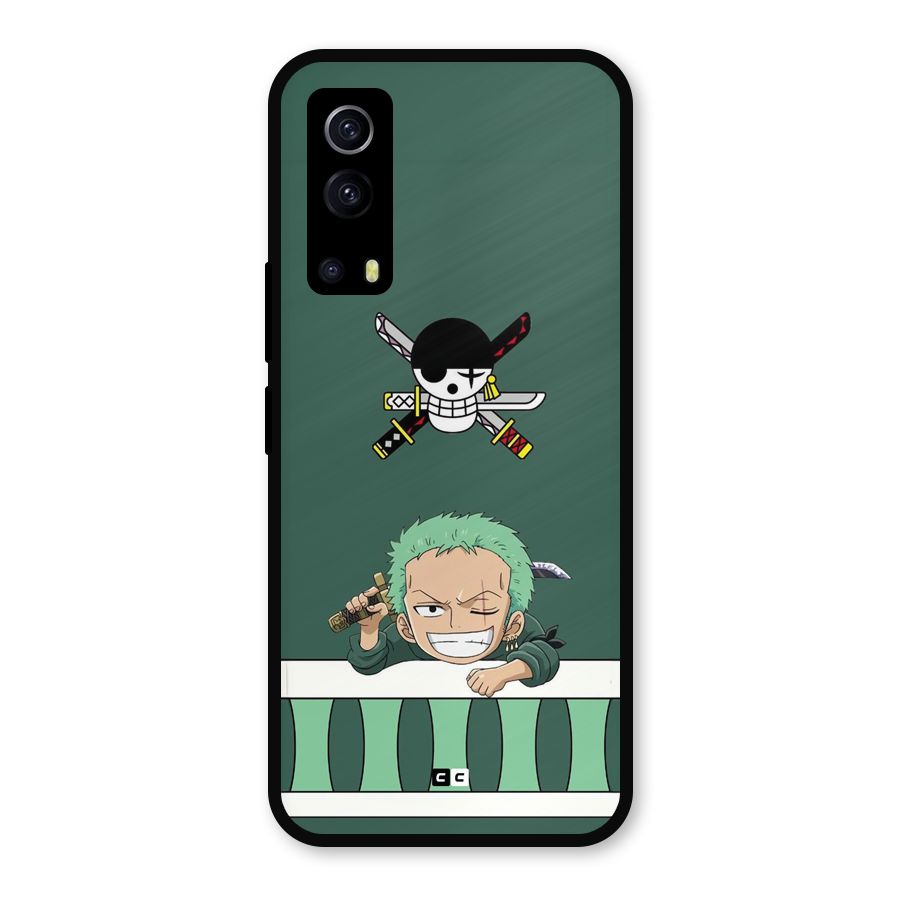 Pirate Hunter Zoro Metal Back Case for iQOO Z3