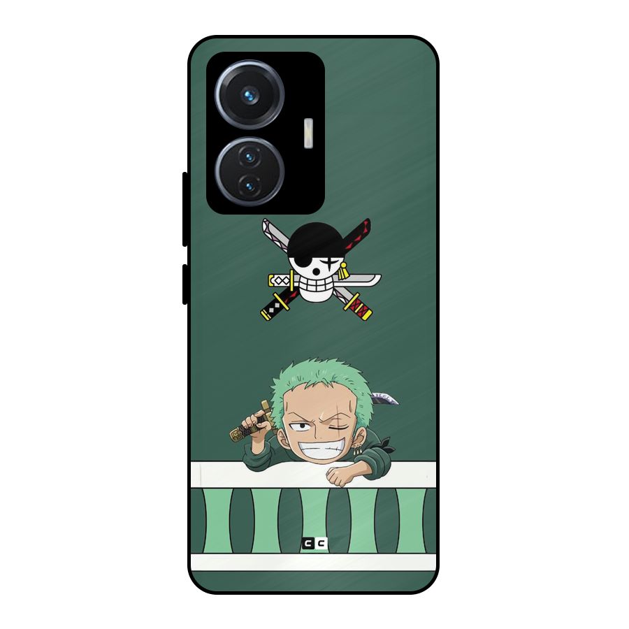 Pirate Hunter Zoro Metal Back Case for iQOO Z6 44W