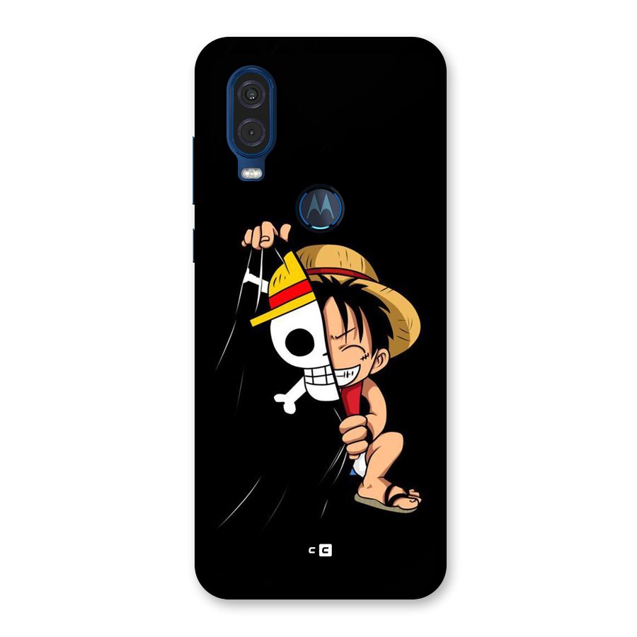 Pirate Luffy Back Case for Motorola One Vision