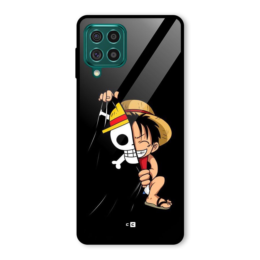 Pirate Luffy Glass Back Case for Galaxy F62