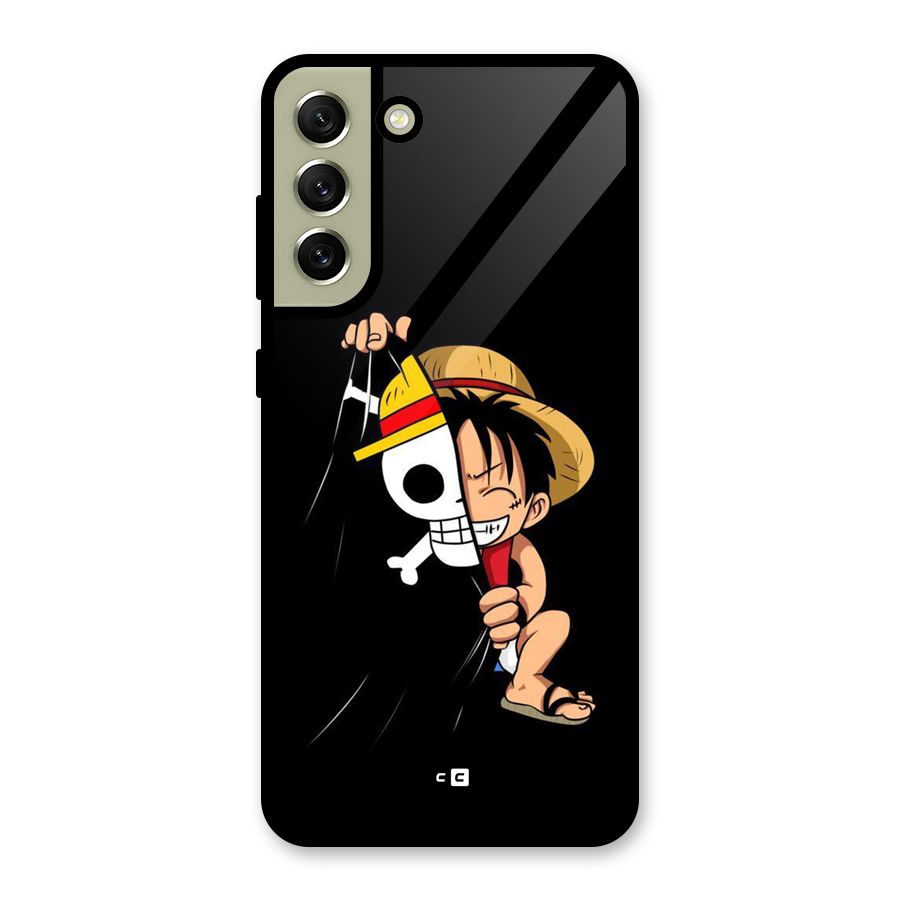 Pirate Luffy Glass Back Case for Galaxy S21 FE 5G