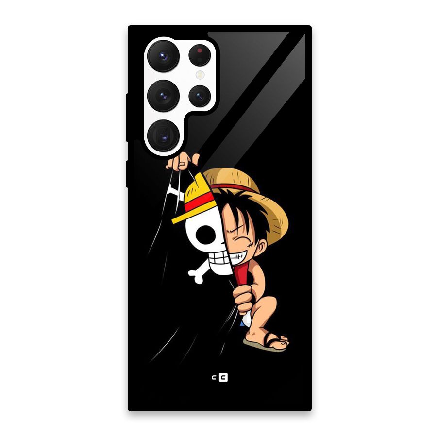 Pirate Luffy Glass Back Case for Galaxy S22 Ultra 5G