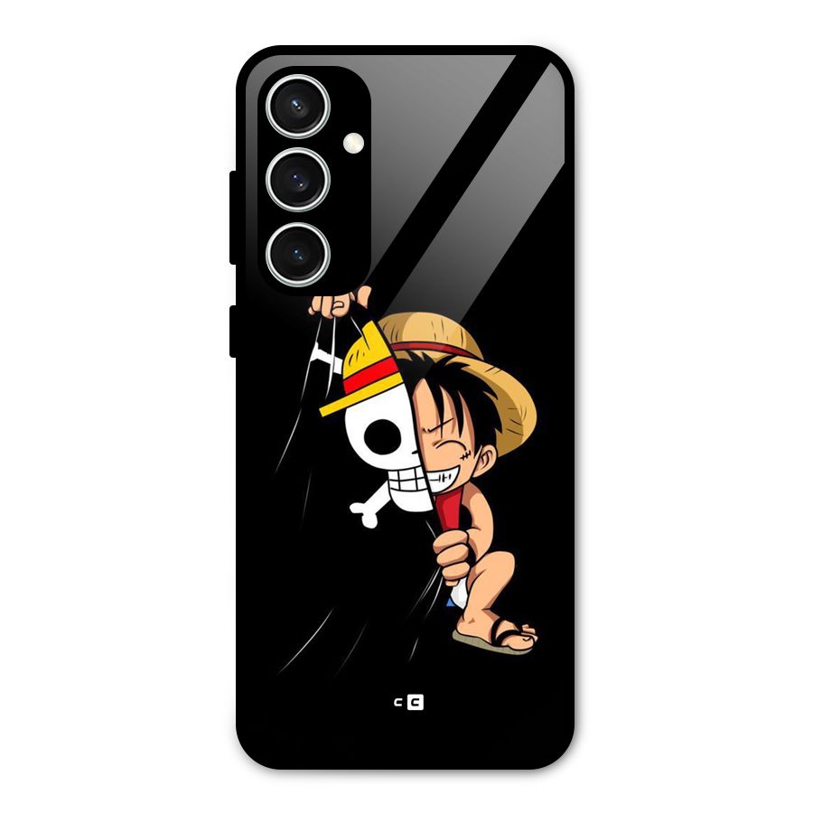Pirate Luffy Glass Back Case for Galaxy S23 FE
