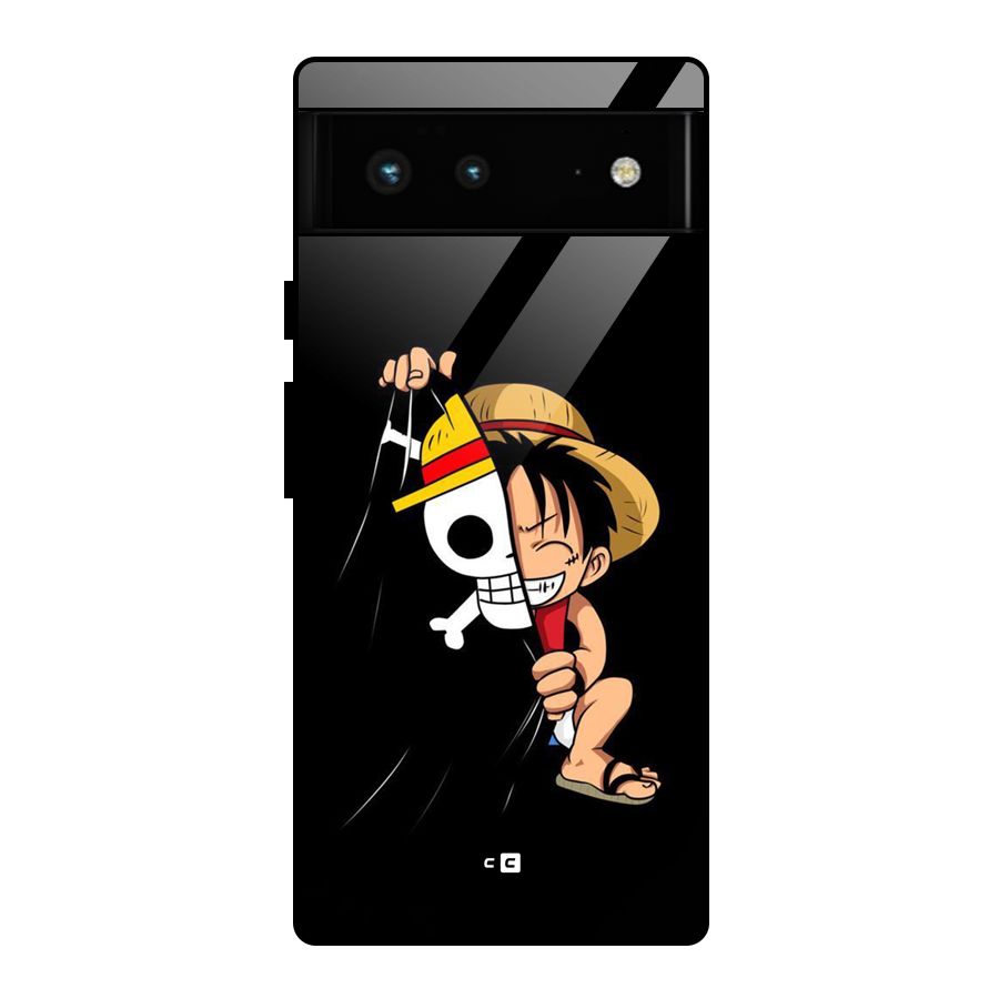 Pirate Luffy Glass Back Case for Google Pixel 6