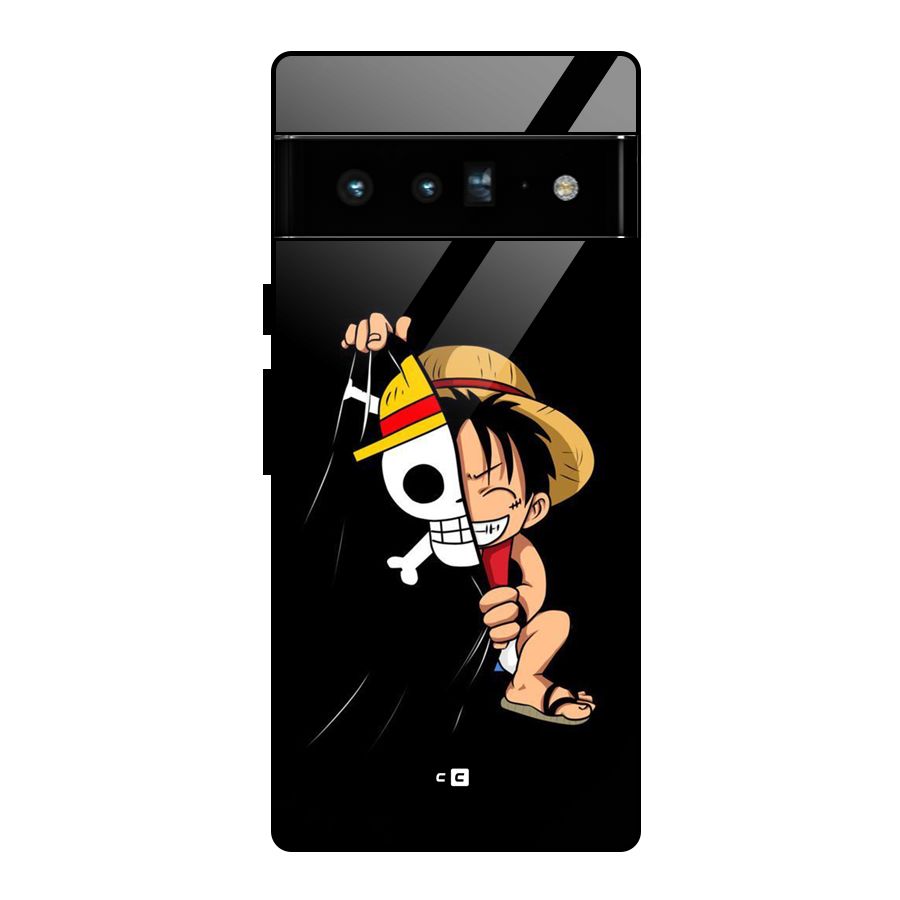 Pirate Luffy Glass Back Case for Google Pixel 6 Pro