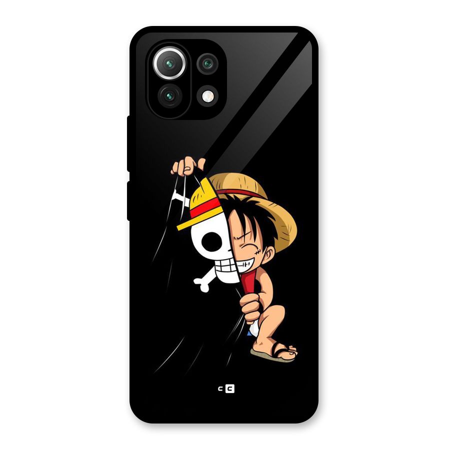 Pirate Luffy Glass Back Case for Mi 11 Lite NE 5G