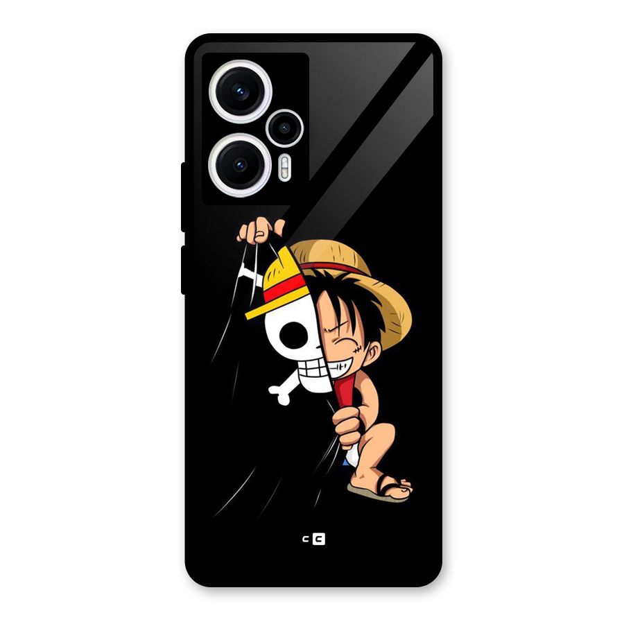 Pirate Luffy Glass Back Case for Poco F5