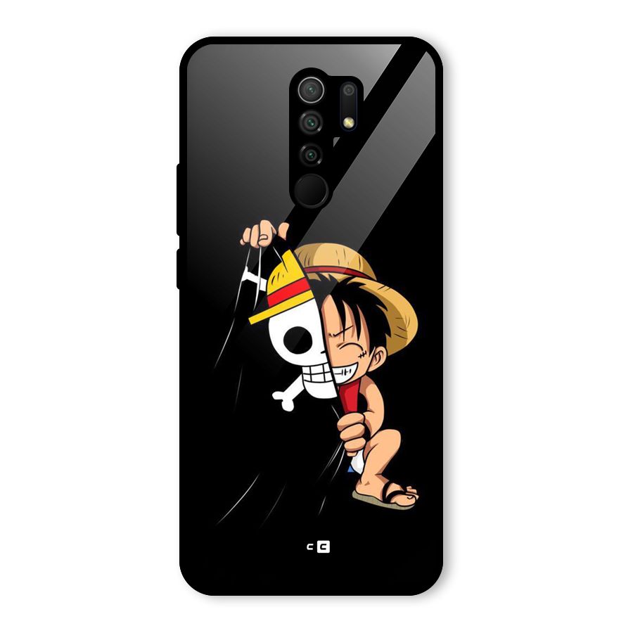 Pirate Luffy Glass Back Case for Poco M2