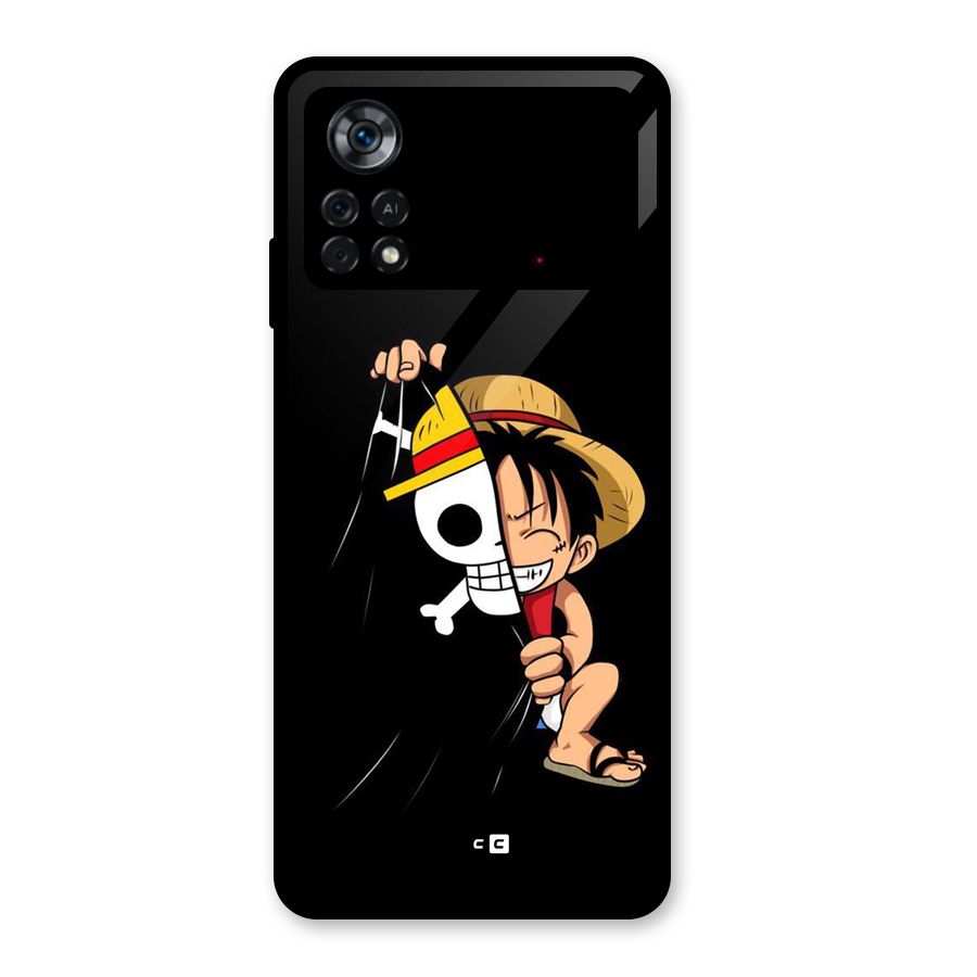 Pirate Luffy Glass Back Case for Poco X4 Pro 5G