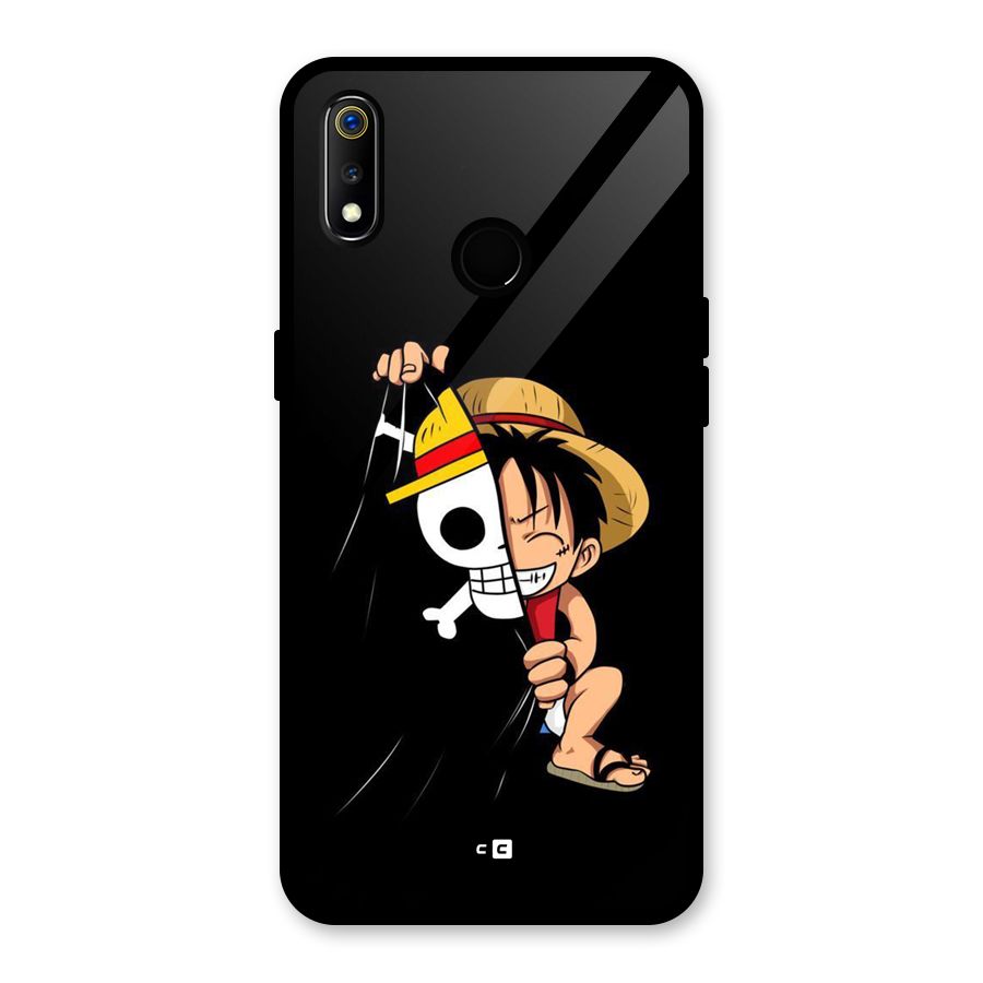 Pirate Luffy Glass Back Case for Realme 3i