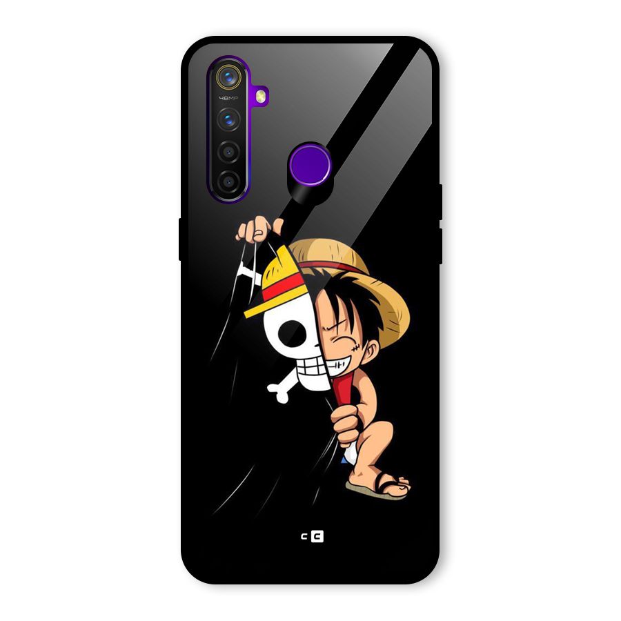 Pirate Luffy Glass Back Case for Realme 5 Pro