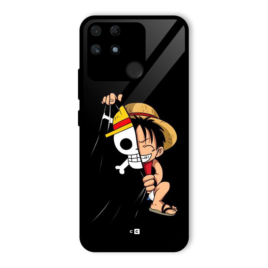 Pirate Luffy Glass Back Case for Realme Narzo 50A