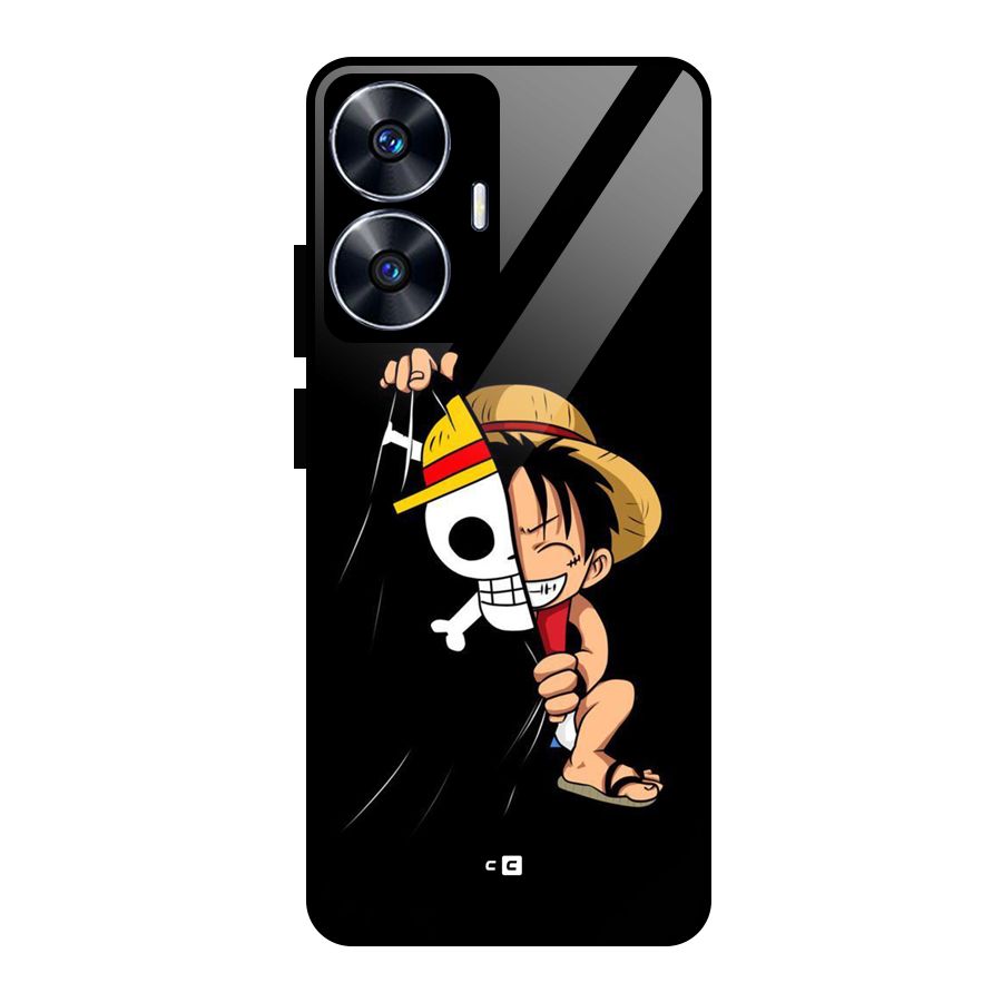 Pirate Luffy Glass Back Case for Realme Narzo N55