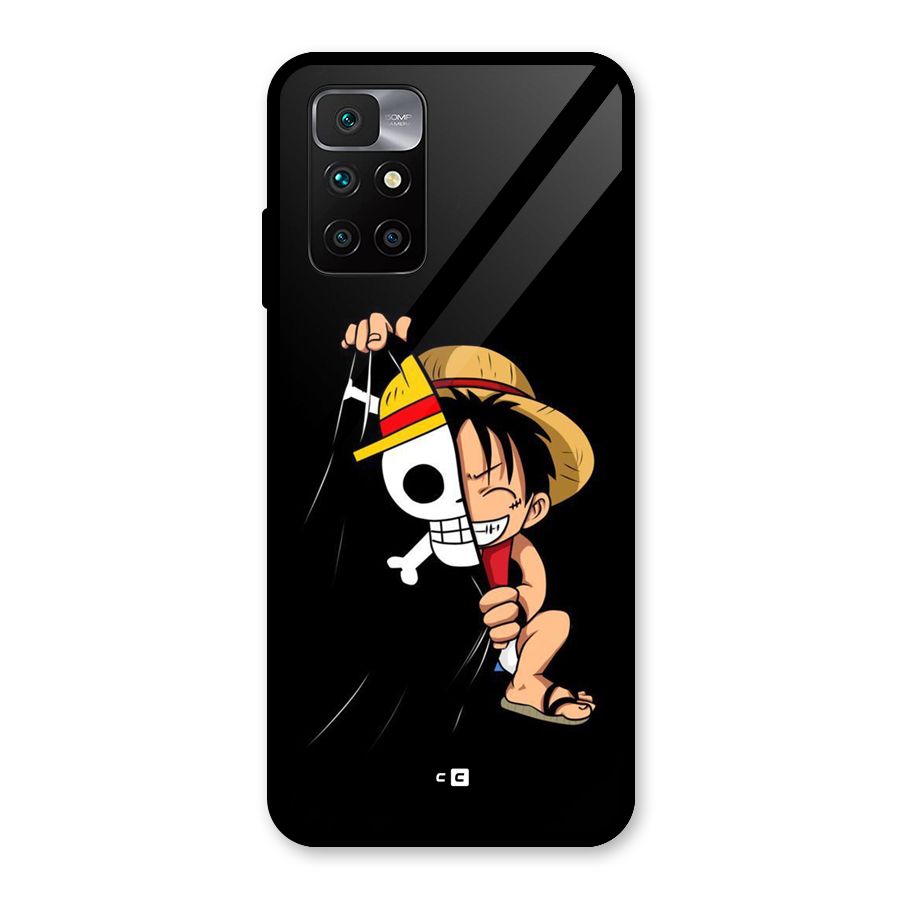 Pirate Luffy Glass Back Case for Redmi 10 Prime