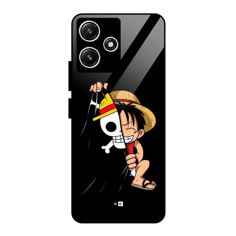 Pirate Luffy Glass Back Case for Redmi 12 5G