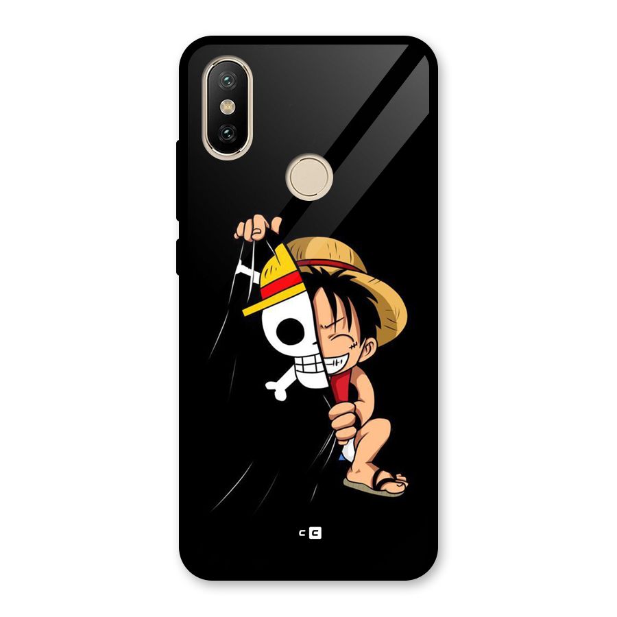 Pirate Luffy Glass Back Case for Redmi A2