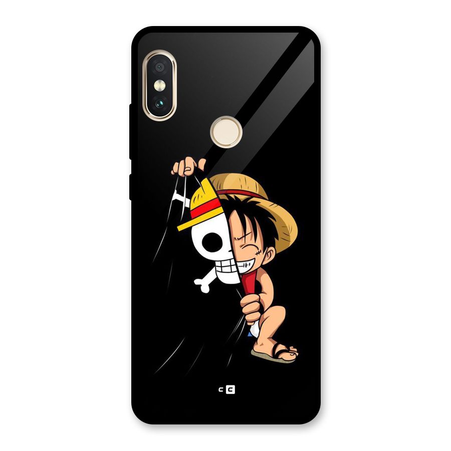 Pirate Luffy Glass Back Case for Redmi Note 5 Pro