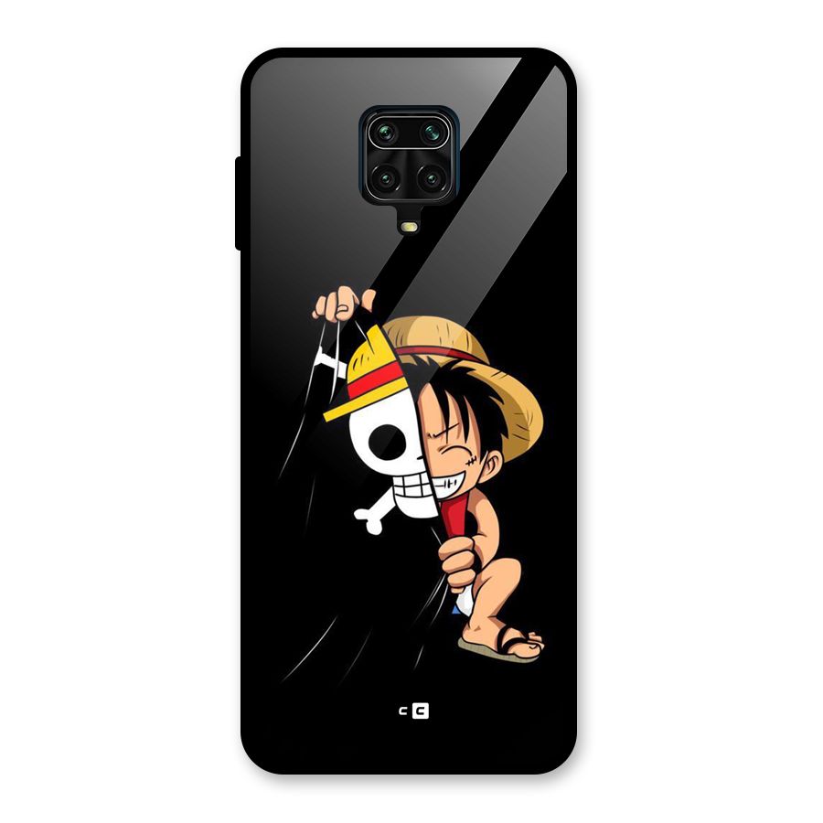 Pirate Luffy Glass Back Case for Redmi Note 9 Pro