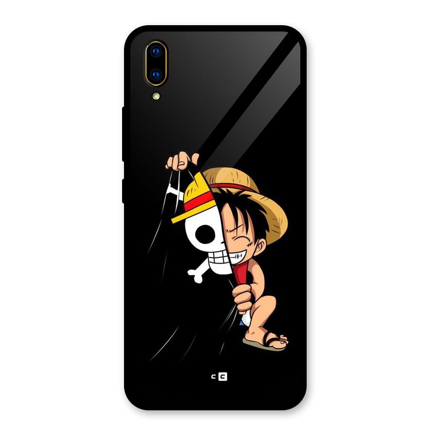 Pirate Luffy Glass Back Case for Vivo V11 Pro