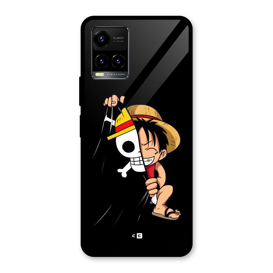 Pirate Luffy Glass Back Case for Vivo Y21A