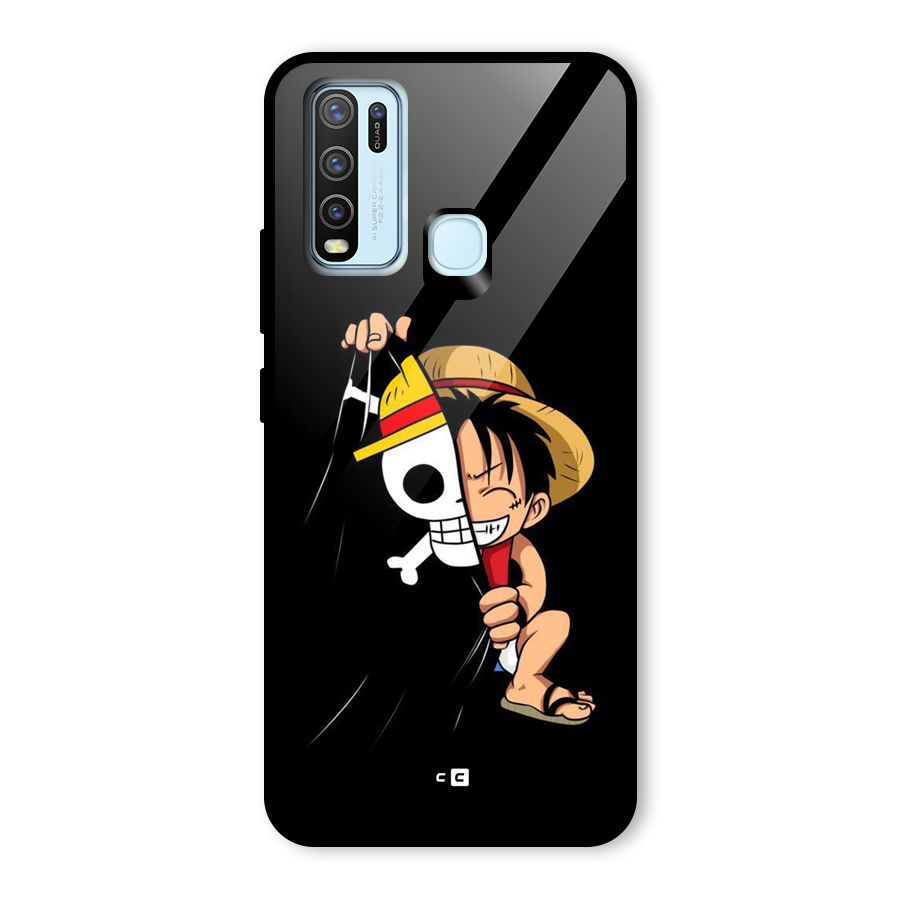 Pirate Luffy Glass Back Case for Vivo Y30