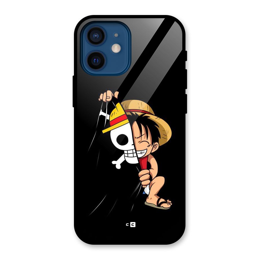 Pirate Luffy Glass Back Case for iPhone 12 Mini