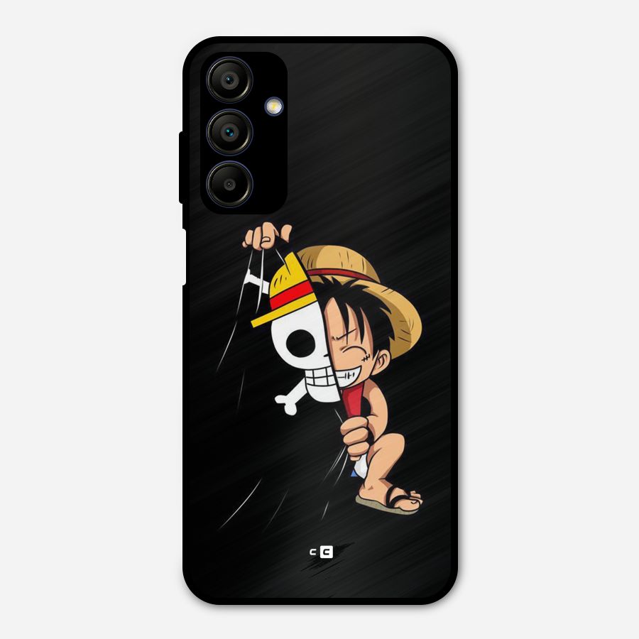 Pirate Luffy Metal Back Case for Galaxy A15 5G