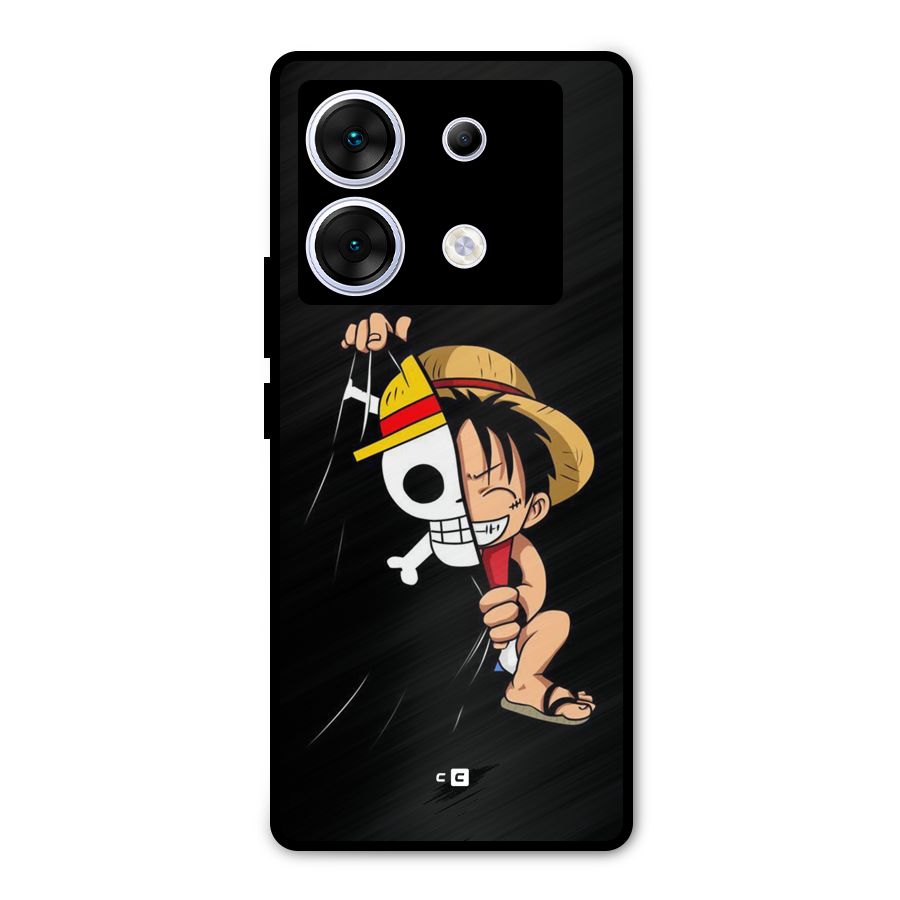Pirate Luffy Metal Back Case for Infinix Zero 30 5G